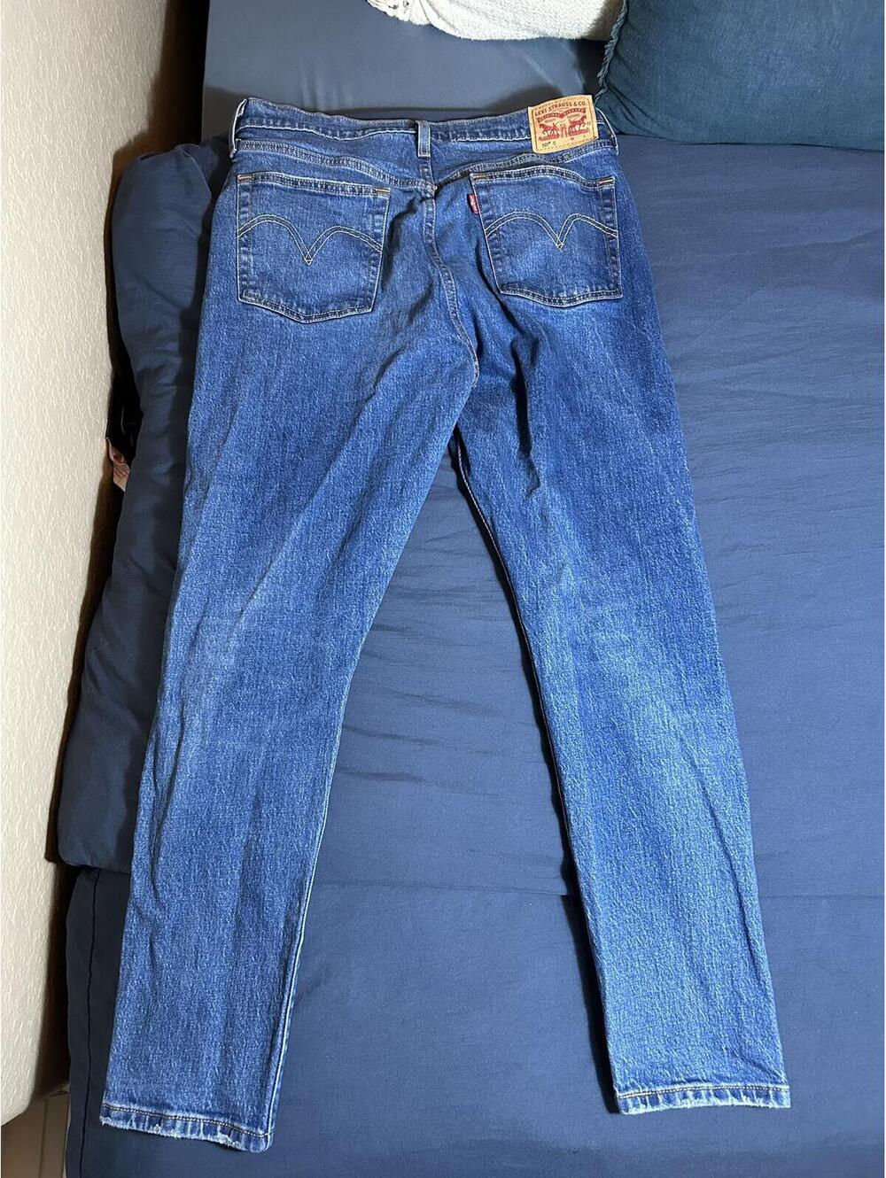Women’s Levi's 501 Straight Leg Jeans Blue Wash W30 L28